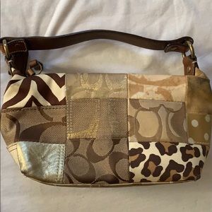 Adorable Coach purse with multiprint design! RARE